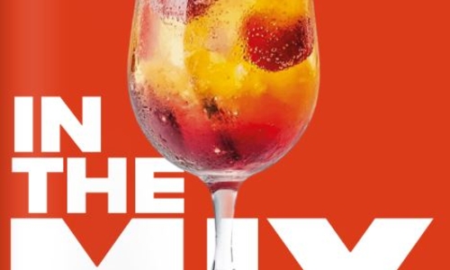 march cover picture of a cocktail with the words IN THE MIX